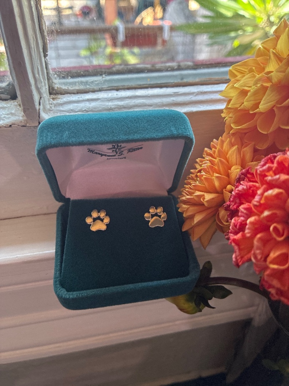 BUY 2, GET 1 FREE - Sterling Silver Paw Print Earrings